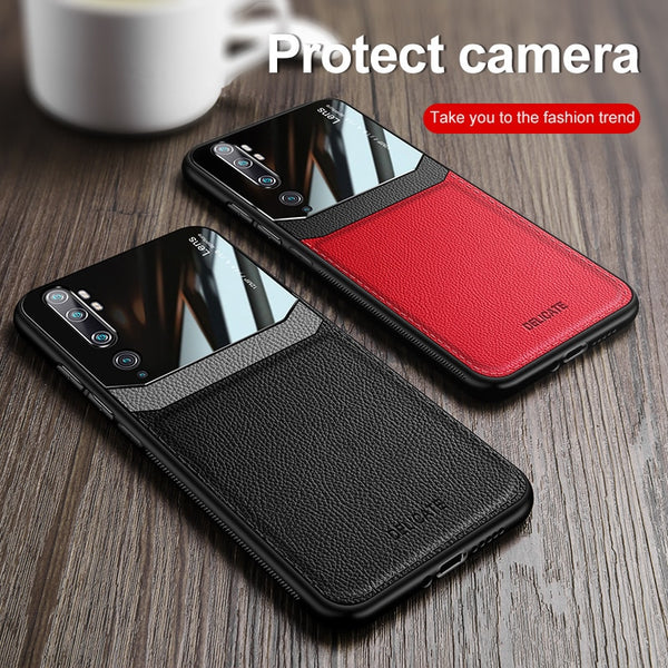 Phone Case for Xiaomi Mi Note 10 Case Cover Skin Shockproof PC Leather Soft PU Back Case for Xiaomi Mi Note 10 Pro Case Coque