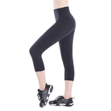 EAST Women Fitness Yoga Leggings Workout Gym Sports Capri Pants With Pockets