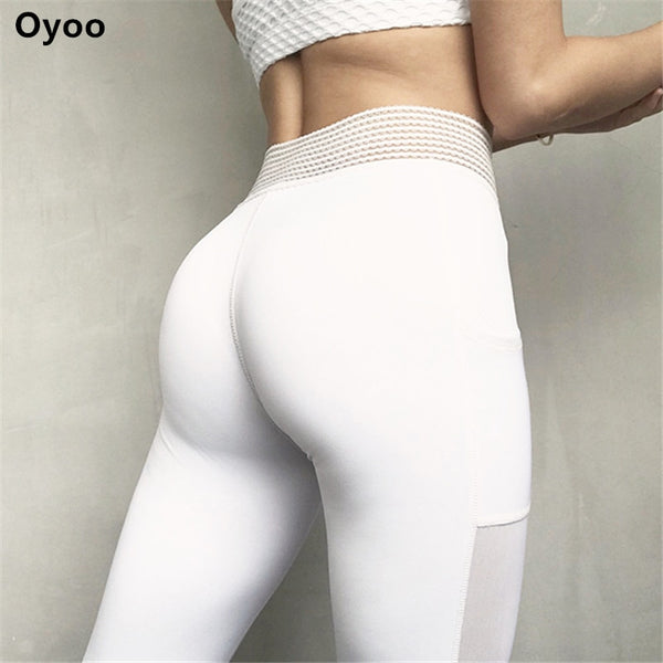 unique high waist sport leggings with side pocket